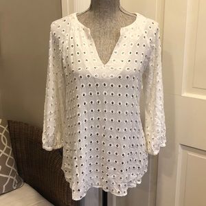 Lavender Brown Blouse XS
